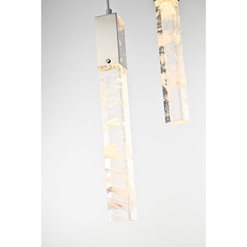 Elegant Lighting Aurora 30" Chandelier, Chrome