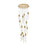 Elegant Lighting Aurora 30" Chandelier, Satin Gold