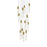 Elegant Lighting Aurora 30" Chandelier, Satin Gold