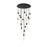 Elegant Lighting Aurora 36" Chandelier, Black