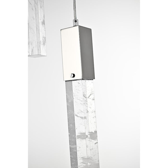 Elegant Lighting Aurora 36" Chandelier, Chrome
