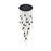 Elegant Lighting Aurora 42" Chandelier, Black