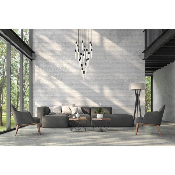 Elegant Lighting Aurora 42" Chandelier, Black
