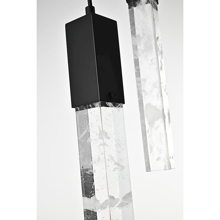 Elegant Lighting Aurora 42" Chandelier, Black