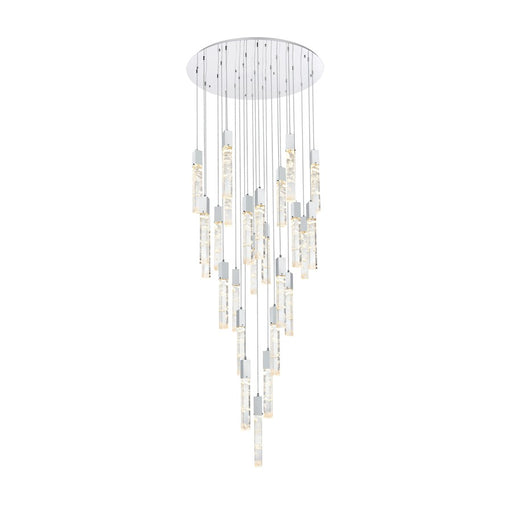 Elegant Lighting Aurora 42" Chandelier, Chrome