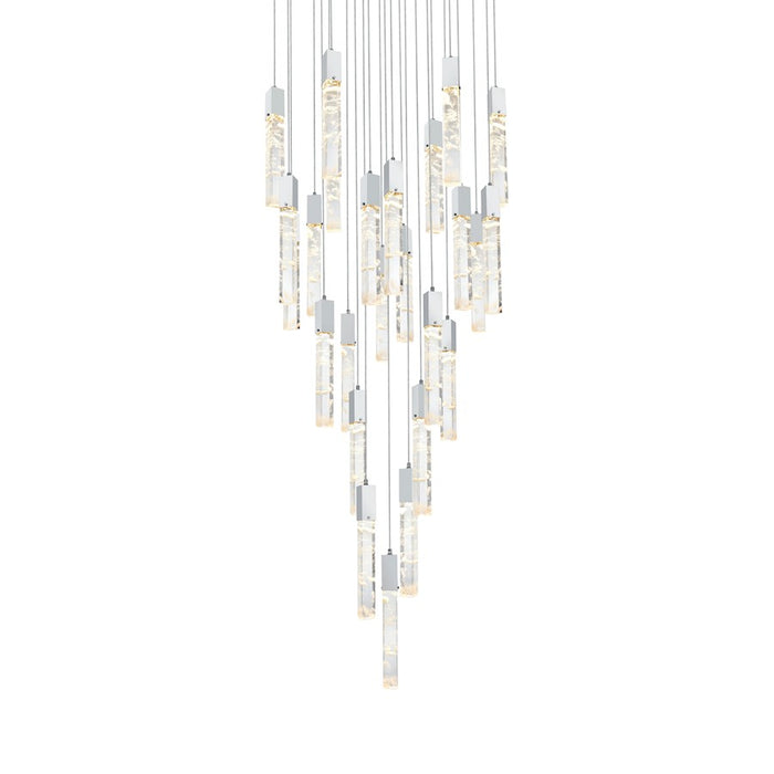 Elegant Lighting Aurora 42" Chandelier, Chrome