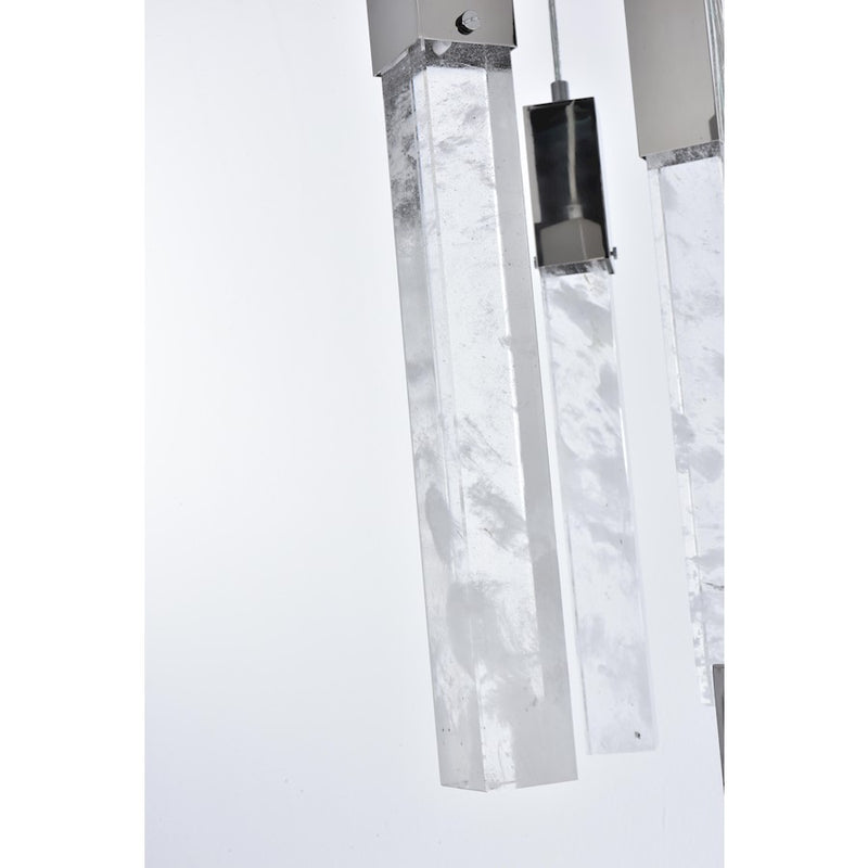 Elegant Lighting Aurora 42" Chandelier, Chrome