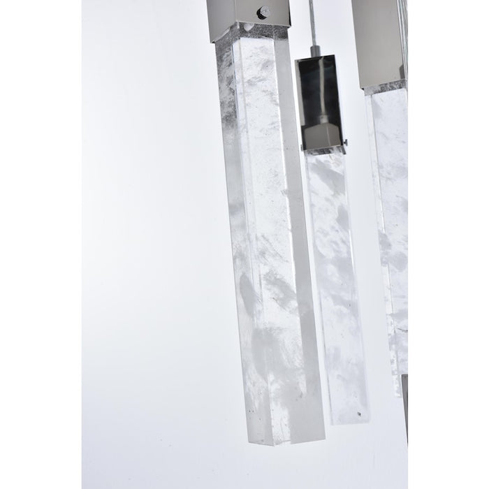 Elegant Lighting Aurora 42" Chandelier, Chrome