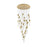 Elegant Lighting Aurora 42" Chandelier, Satin Gold