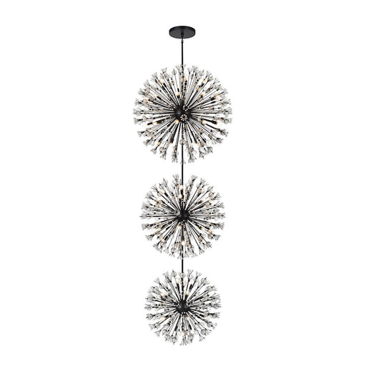 Elegant Lighting Vera 74 Light 44" Chandelier, Black