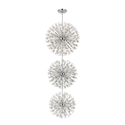 Elegant Lighting Vera 74 Light 44" Chandelier, Chrome