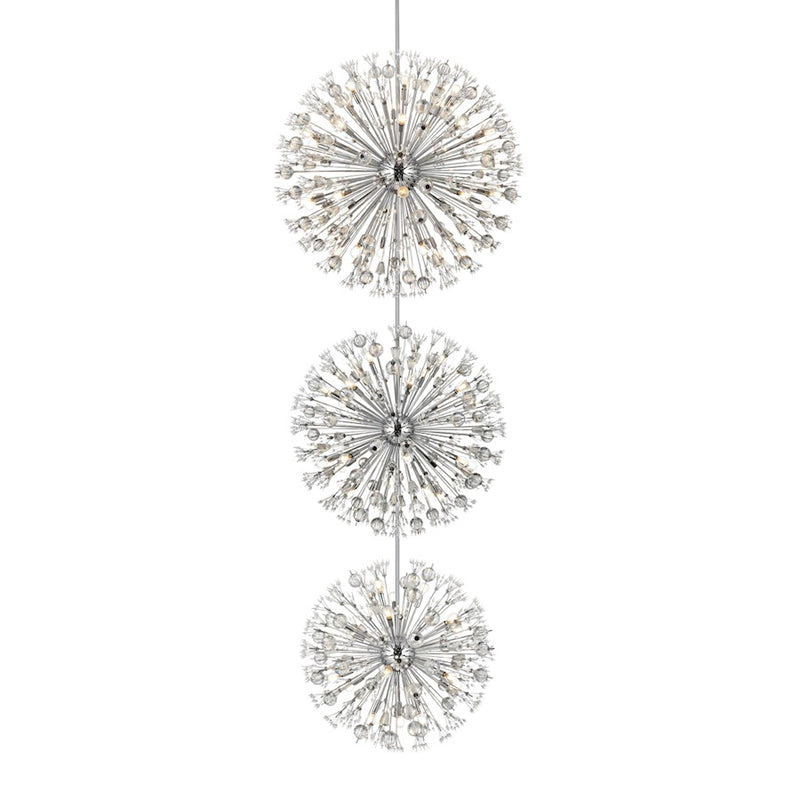Elegant Lighting Vera 74 Light 44" Chandelier, Chrome