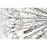 Elegant Lighting Vera 74 Light 44" Chandelier, Chrome