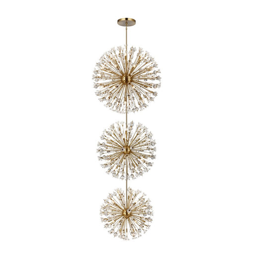 Elegant Lighting Vera 74 Light 44" Chandelier, Satin Gold