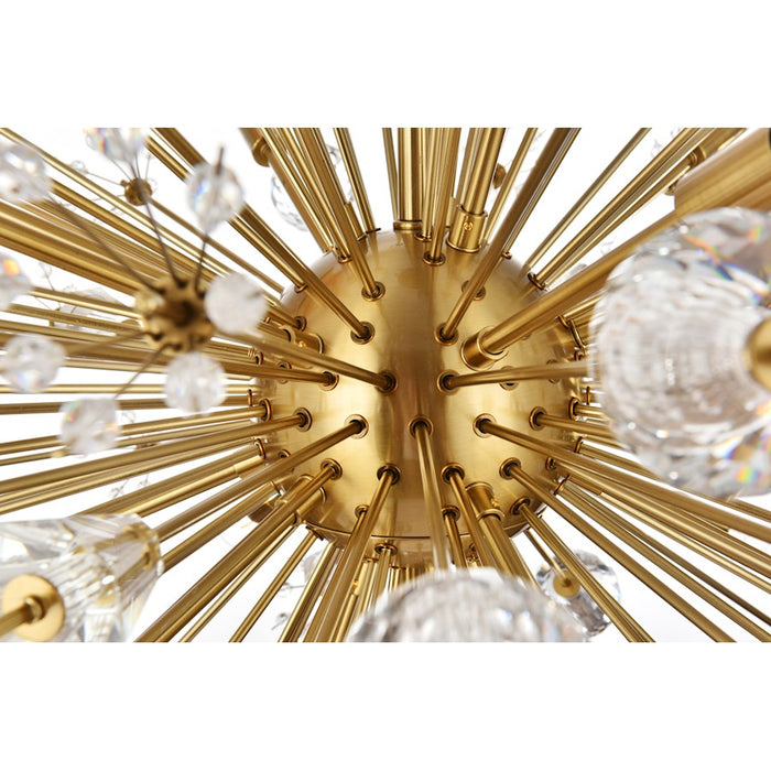 Elegant Lighting Vera 74 Light 44" Chandelier, Satin Gold