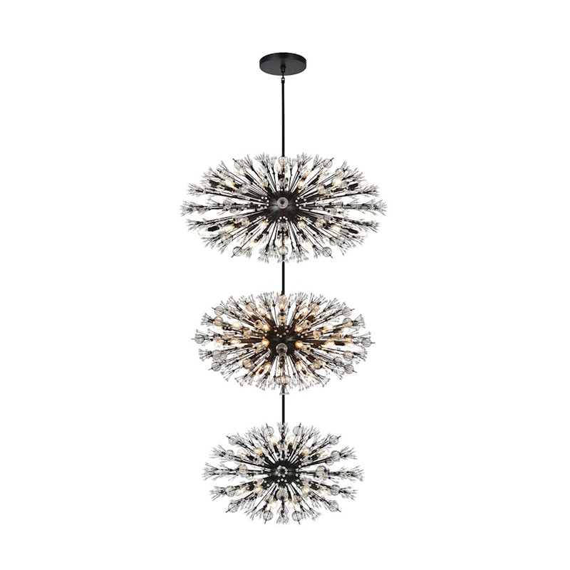 Elegant Lighting Vera 100 Light 25.5" Chandelier, Black
