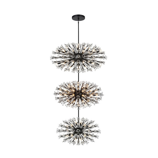 Elegant Lighting Vera 100 Light 25.5" Chandelier, Black