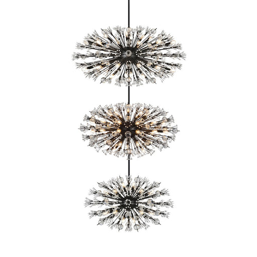 Elegant Lighting Vera 100 Light 25.5" Chandelier, Black