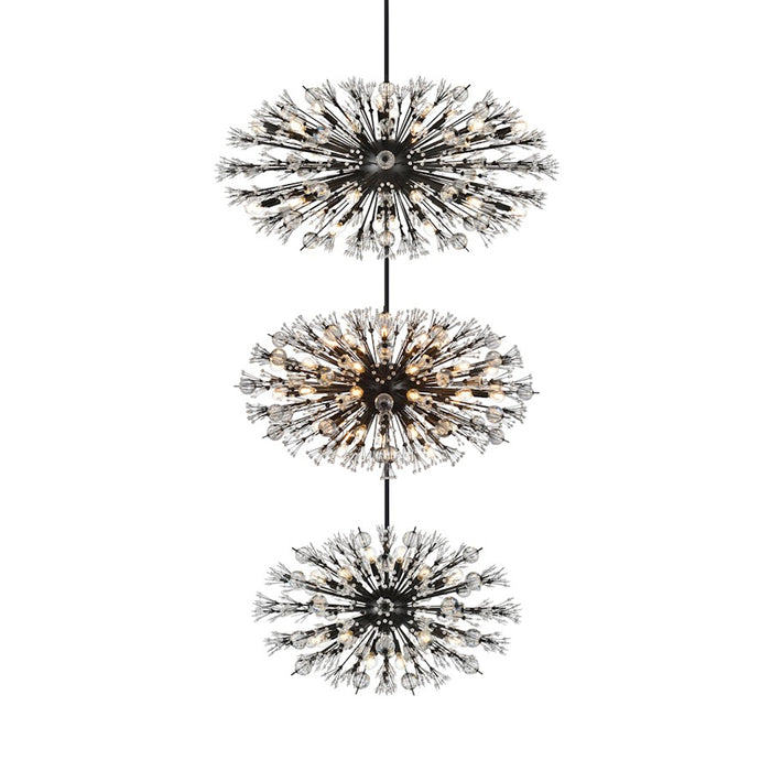 Elegant Lighting Vera 100 Light 25.5" Chandelier, Black