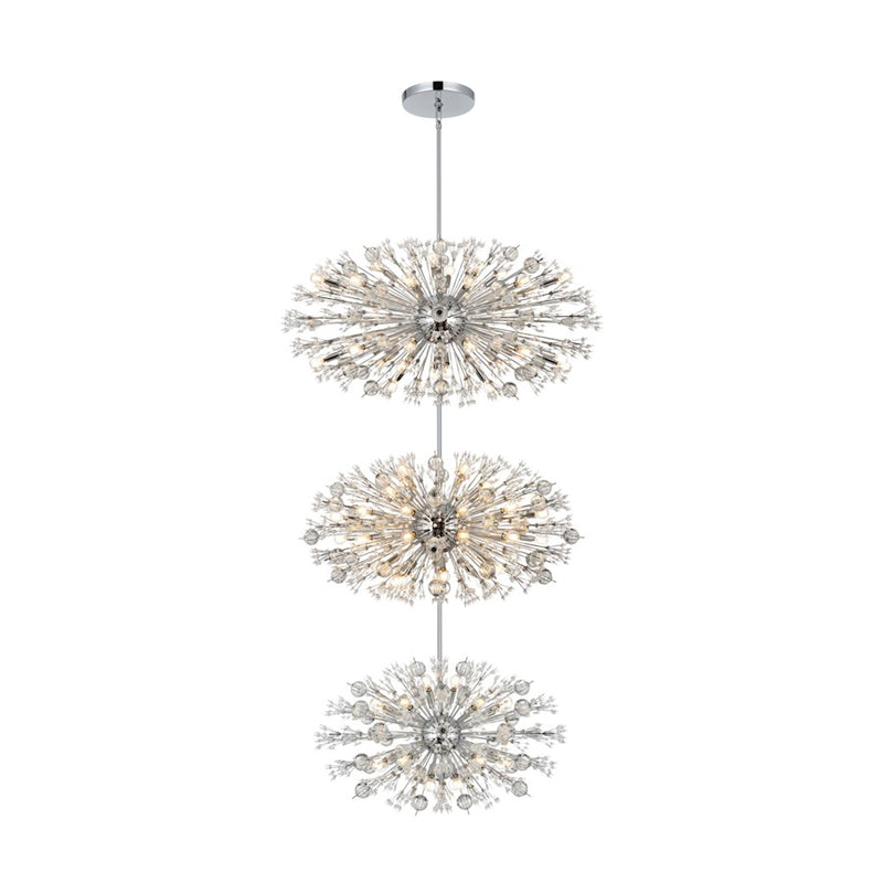 Elegant Lighting Vera 100 Light 25.5" Chandelier, Chrome