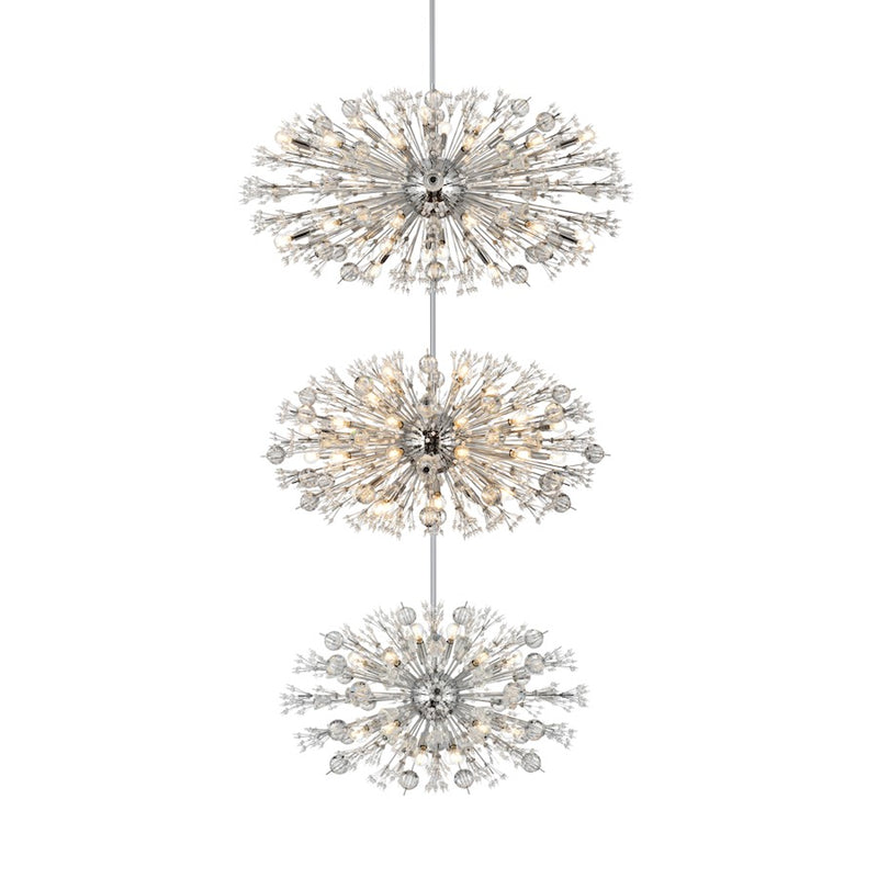 Elegant Lighting Vera 100 Light 25.5" Chandelier, Chrome