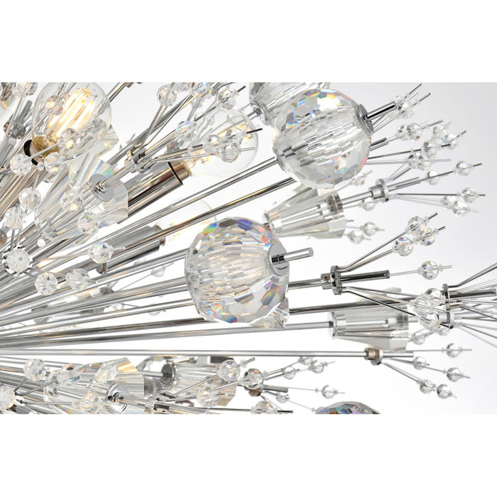 Elegant Lighting Vera 100 Light 25.5" Chandelier, Chrome