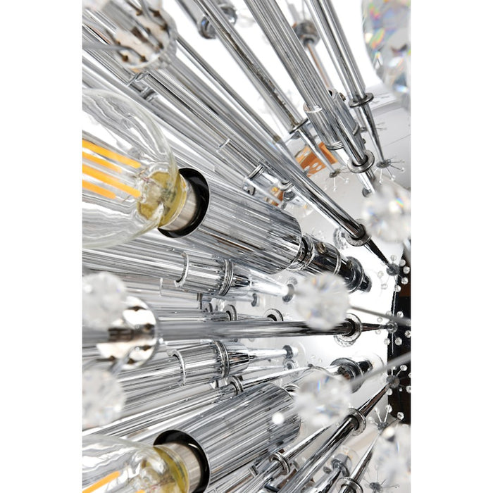 Elegant Lighting Vera 100 Light 25.5" Chandelier, Chrome
