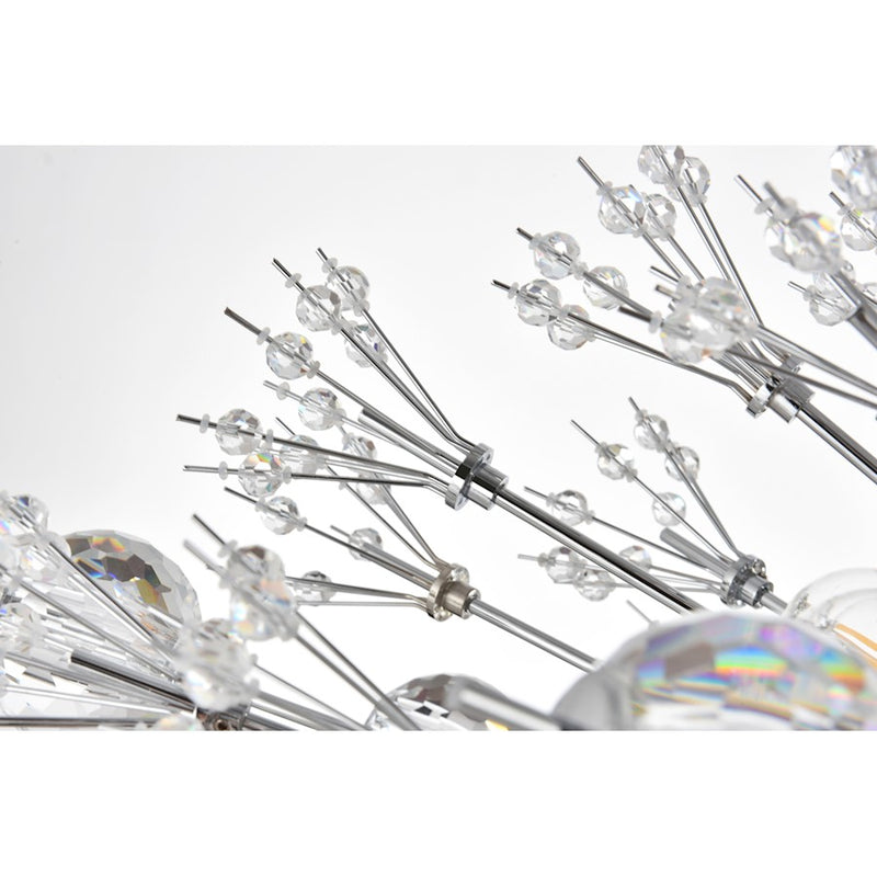Elegant Lighting Vera 100 Light 25.5" Chandelier, Chrome