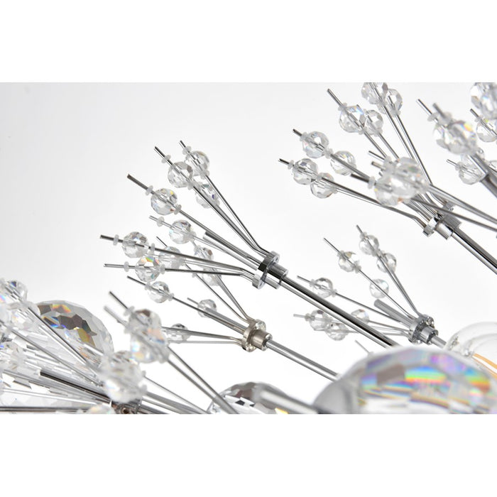 Elegant Lighting Vera 100 Light 25.5" Chandelier, Chrome