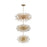 Elegant Lighting Vera 100 Light 25.5" Chandelier, Satin Gold