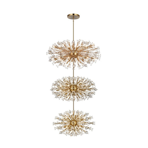 Elegant Lighting Vera 100 Light 25.5" Chandelier, Satin Gold