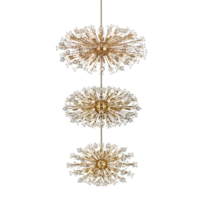 Elegant Lighting Vera 100 Light 25.5" Chandelier, Satin Gold