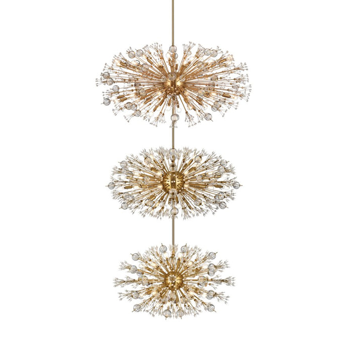 Elegant Lighting Vera 100 Light 25.5" Chandelier, Satin Gold