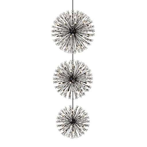 Elegant Lighting Vera 90 Light 50" Chandelier, Black