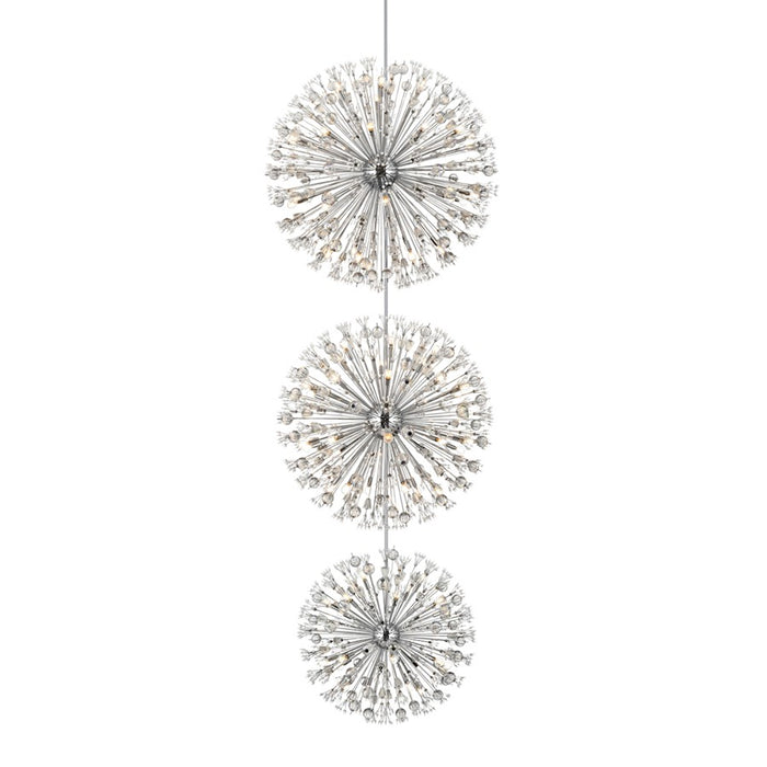 Elegant Lighting Vera 90 Light 50" Chandelier, Chrome