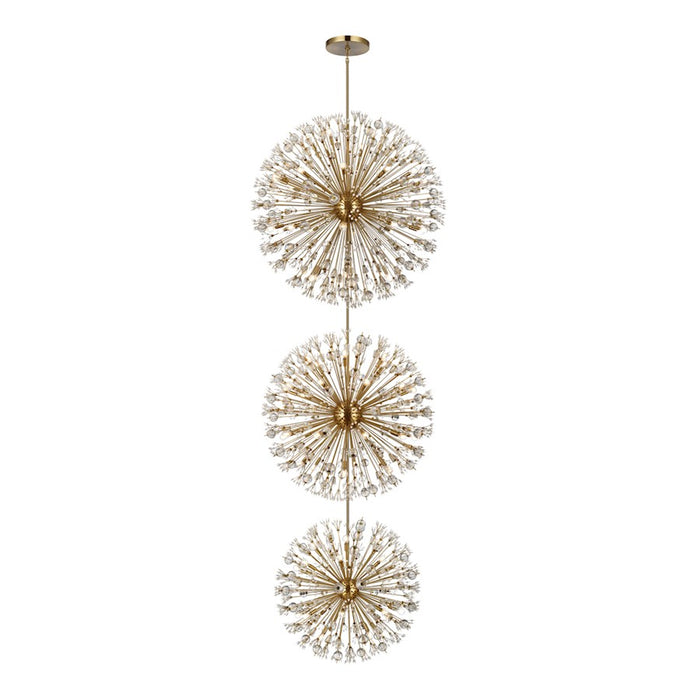 Elegant Lighting Vera 90 Light 50" Chandelier, Satin Gold