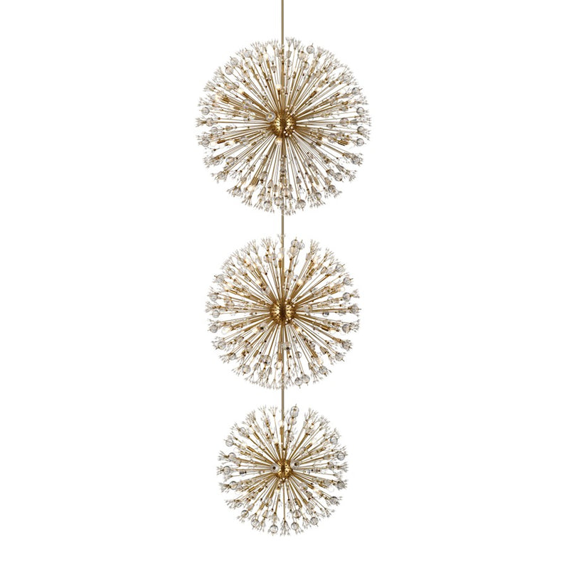 Elegant Lighting Vera 90 Light 50" Chandelier, Satin Gold