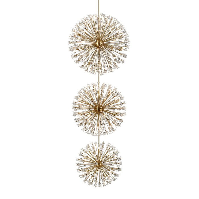Elegant Lighting Vera 90 Light 50" Chandelier, Satin Gold