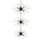 Elegant Lighting Sienna 30 Light 46" Chandelier, Black