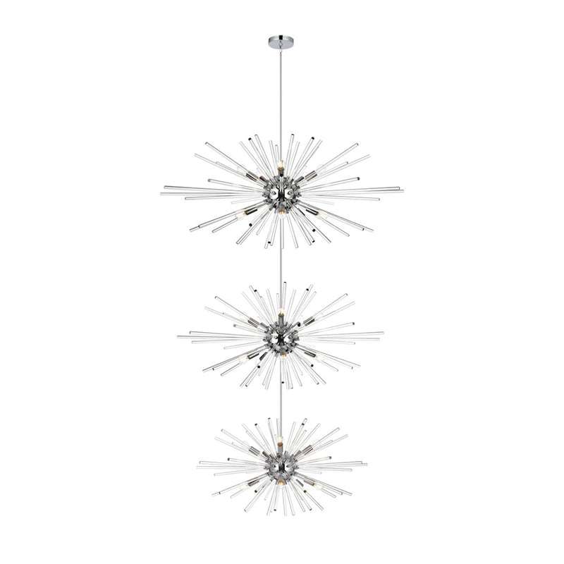 Elegant Lighting Sienna 30 Light 46" Chandelier, Chrome