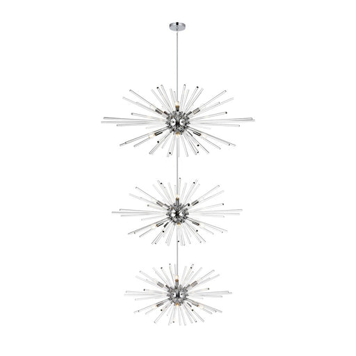 Elegant Lighting Sienna 30 Light 46" Chandelier, Chrome