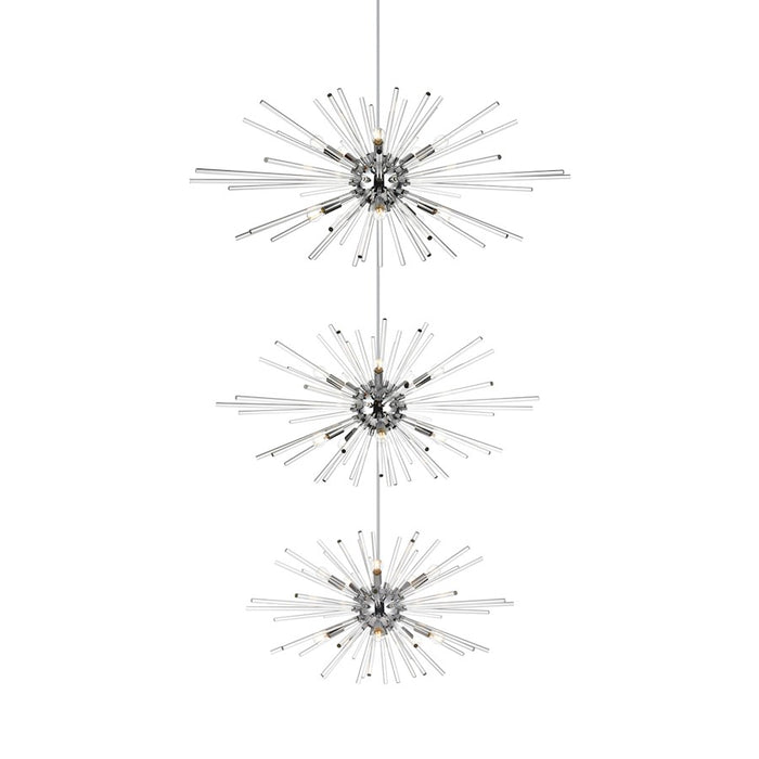 Elegant Lighting Sienna 30 Light 46" Chandelier, Chrome
