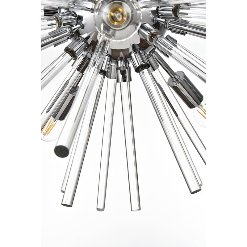 Elegant Lighting Sienna 30 Light 46" Chandelier, Chrome