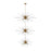 Elegant Lighting Sienna 30 Light 46" Chandelier, Satin Gold - 2502G46L3SG