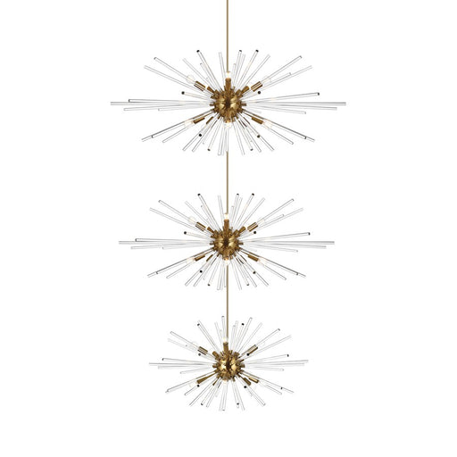 Elegant Lighting Sienna 30 Light 46" Chandelier, Satin Gold