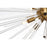 Elegant Lighting Sienna 30 Light 46" Chandelier, Satin Gold