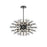 Elegant Lighting Vera 24Lt 36" Crystal Starburst Oval Pendant, Black