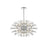Elegant Lighting Vera 24Lt 36" Crystal Starburst Oval Pendant, Chrome