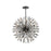 Elegant Lighting Vera 32Lt 44" Crystal Star Round Pendant, Black