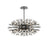 Elegant Lighting Vera 38Lt 48" Crystal Starburst Oval Pendant, Black